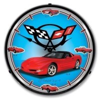 LED Clock- C5 History For 1997-2004 Corvette