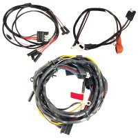 Wiring Harness 8 Cylinder W/Gauges & 2 Speed Heater Motor For 65 Mustang