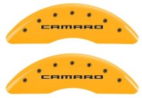 2016-2023 Camaro Caliper Covers Yellow w/RS,SS or Camaro Logo