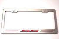 Camaro SS Rear License Plate Frame With SS Lettering in Carbon Fiber