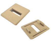 1997-2004 Corvette C5 Seat Back Button Release Bezels Plates Set in Light Oak