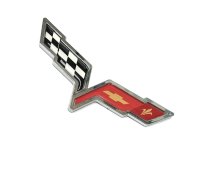 2005-2013 C6 Corvette Replacement Emblem w/Chrome Border