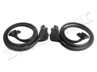 C4 1984-1996 Corvette Molded Door Seals Pair with Molded Ends and Clips