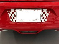 2015-2017 Ford Mustang Painted License Plate Frame w/ Flags