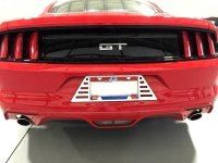 2015-2019 Ford Mustang Painted License Plate Frame w/ Louvers