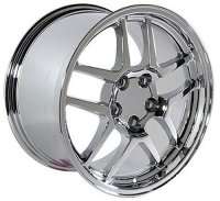 1997-2004 Corvette C5 Z06 Rim 17" Replica Wheel CV04 - 17x9.5 Chrome Wheel