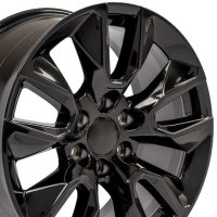 20" Replica Wheel CV32 Fits Chevy Silverado Tahoe RST Rim 20x9 Black Wheel