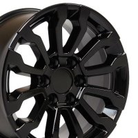2019 GMC Sierra, Chevy Tahoe, Yukon, Escalade Rim 18" Replica Wheel CV35 - 18x8.5 Black Wheel