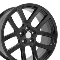Dodge RAM 22" Replica Wheel DG51 Rim 22x10 Black Wheel