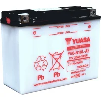 Yuasa Conventional 12V Battery Yes-N18L-YB-M2212Y Non-Acid Included