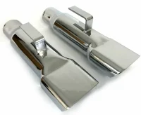 1968-1970 Mopar Dodge Charger  Chrome Exhaust Tip Extensions
