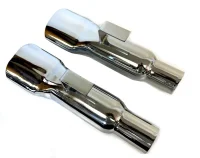 1968-1974 Plymouth Road Runner GTX Mopar  Chrome Exhaust Tips Pair