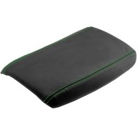1997-2004 Corvette C5 Center Console Armrest Leather Synthetic Cover - Green Stitch