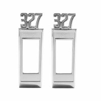 1969 Full-Size Chevrolet Front Marker Light Bezel, "327", Sold as a Pair