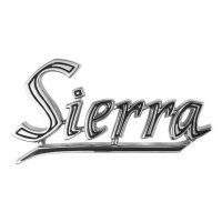1969-1972 GMC Truck Rear Quarter Emblem, "GMC Sierra", Sold as a Pair