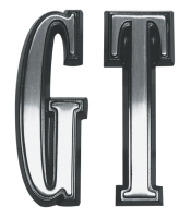 1968 Dodge Dart GT Fender Letter Set - Black Finish with Mounting Hardware