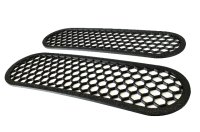1997-04 C5 Corvette - Front Lower Black Honeycomb Brake Duct Grills Inserts Pair