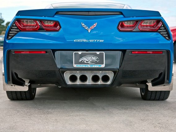 2014-2019 C7 Corvette Perforated Exhaust Filler Panel for Stock