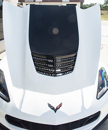 2014-2019 C7 Corvette Expanded Diamond Pattern Hood Vent Grille