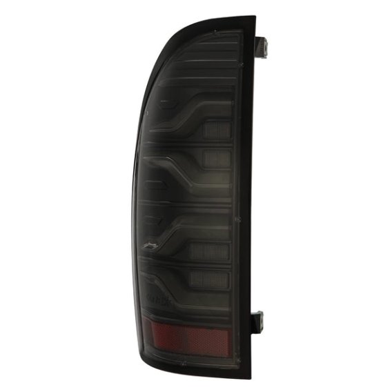 2005-2015 Toyota Tacoma AlphaRex LUXX-Series LED Tail Lights Alpha-Black with Activation Light an...