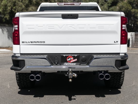 aFe Vulcan Series 3in-2-1/2in 304 SS Cat-Back 2019 GM Silverado / Sierra 1500 V8-5.3L w/ Black Ti...