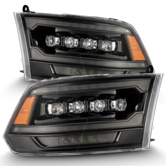 2009-2018 RAM 2500 AlphaRex LED Projector Headlights with ACT Light, Sequential Signal, and DRL