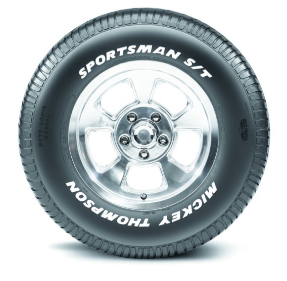 Mickey Thompson Sportsman S/T P225/70R15 Radial Tire – 15 Inch, Raised White Letter