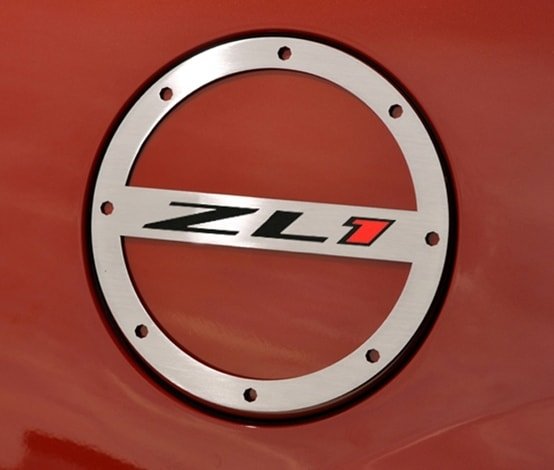 2010-2015 Camaro ZL1 Fuel Door Brushed Stainless Steel