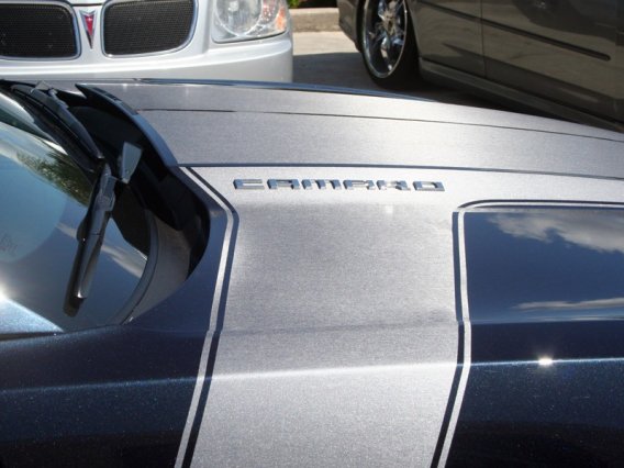 2010-2013 Camaro Brushed Stainless Look Vinyl Graphic