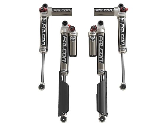 Fits Jeep JL Piggyback Shocks Falcon SP2 3.3 Fast Adjust 0-1.5 " Lift All 4 For 10+ Wrangler JL 4...