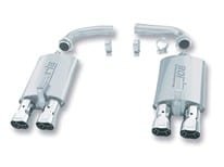 1984-1991C4 CorvetteÂ Borla Rear Section 2.5" Exhaust Quad TippedÂ 11376
