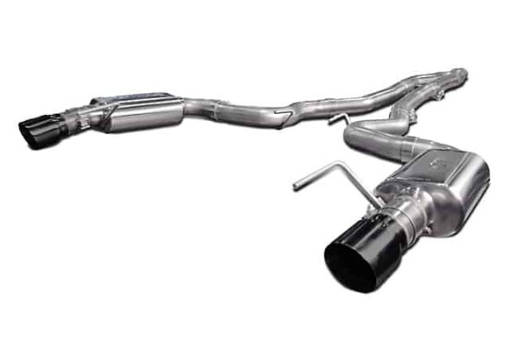 2015-2017 Ford Mustang EcoBoost KOOKS Catback Exhaust w/Black Tips