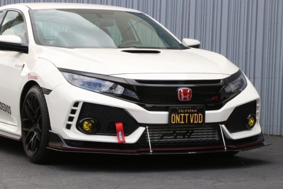 APR Performance Carbon Fiber Wind Splitter With Rods fits 2017-2021 Honda Civic Type R W/ Factory...