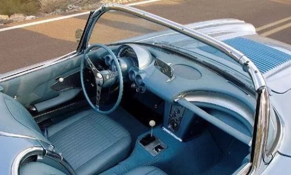 C1 1958-1962 Corvette White Shift Knob