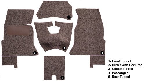 1961 C1 Corvette Complete Carpet Set Loop