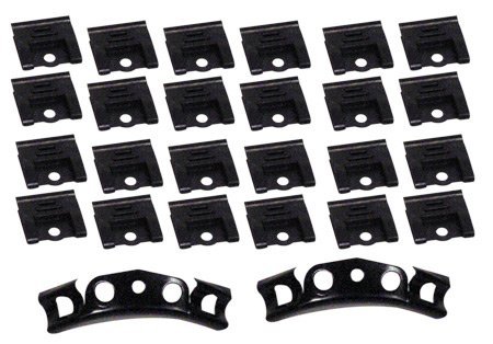 Our C2 1964-1967 Corvette Windshield Moulding Clip Set Coupe 26 Piece, includes the corner clips ...