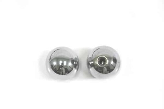 C2 C3 1964-1977 Corvette Door and Seat Chrome Knob Pair