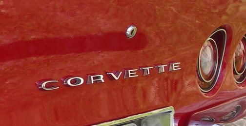 1968-1973 C3 Corvette Rear Bumper Letters