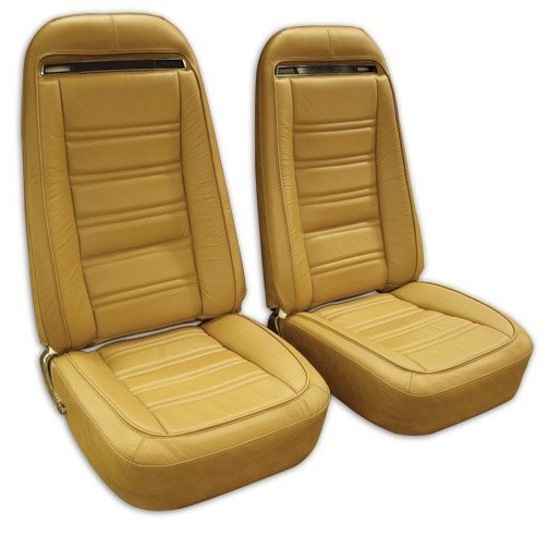 1968-1978 C3 Corvette Leather Reproduction Original Style Seat Covers