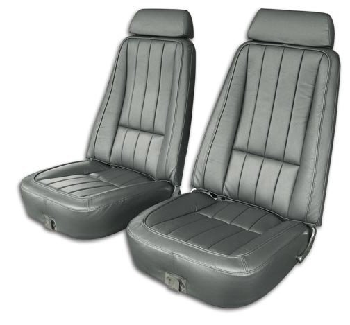 1968-1978 C3 Corvette Leather Reproduction Original Style Seat Covers