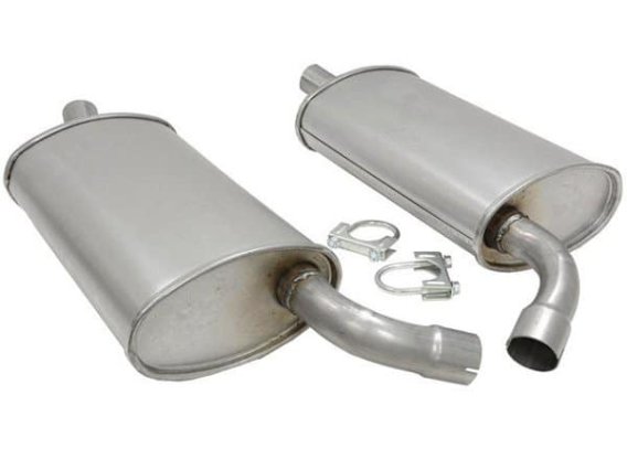 C3 1968-1972 Corvette Muffler Pair 2 Inch Correct