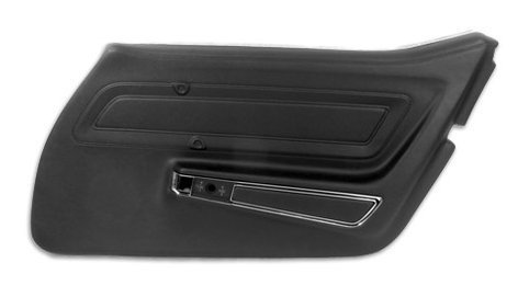 1970-1976 C3 Corvette Black Standard Door Panels