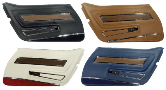 1970-1976 C3 Corvette Reproduction Deluxe Door Panels