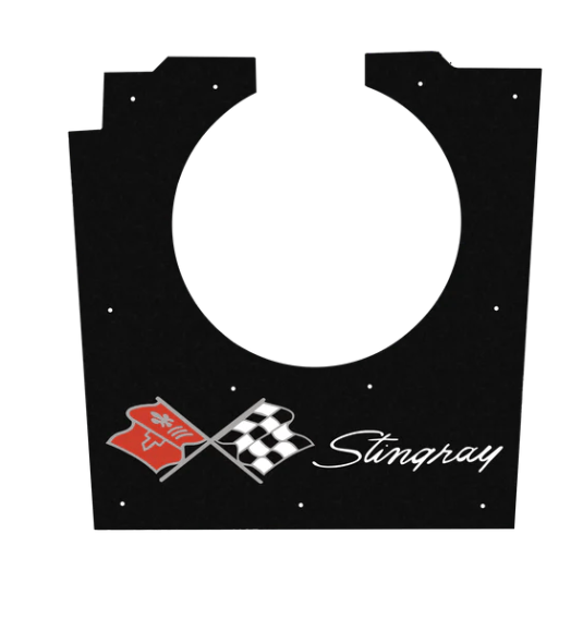 1973-1975 Corvette C3 Replacement Hood Liner w/Color Logo Emblem