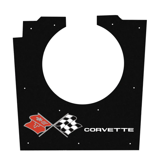 1973-1975 Corvette C3 Replacement Hood Liner w/Color Logo Emblem