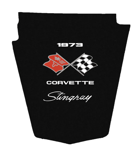 1973-1976 Corvette C3 Replacement Hood Liner w/Color Logo Emblem
