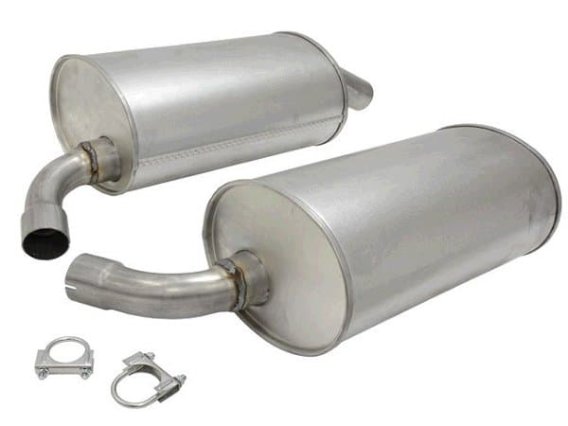 C3 1973 Corvette Aluminized Mufflers 2 Inch