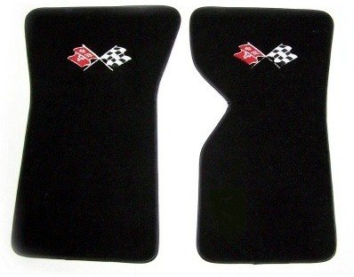 1976 C3 Corvette Floor Mats With Embroidered Logos
