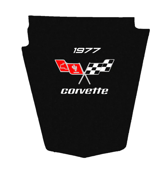 1977-1979 C3 Corvette Replacement Hood Liner w/Color Logo Emblem