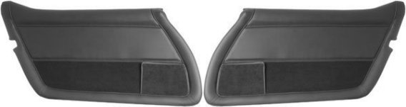 C3 1978-1981 Corvette Reproduction Door Panels -Black